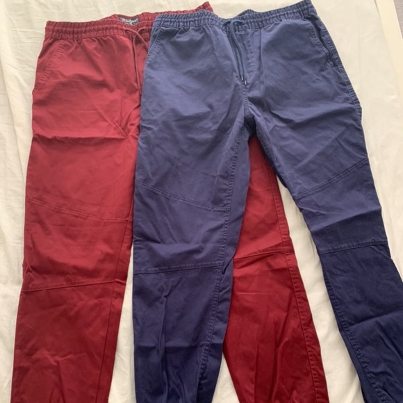 RUMOURS Red and Blue Joggers - Picture 1 of 11